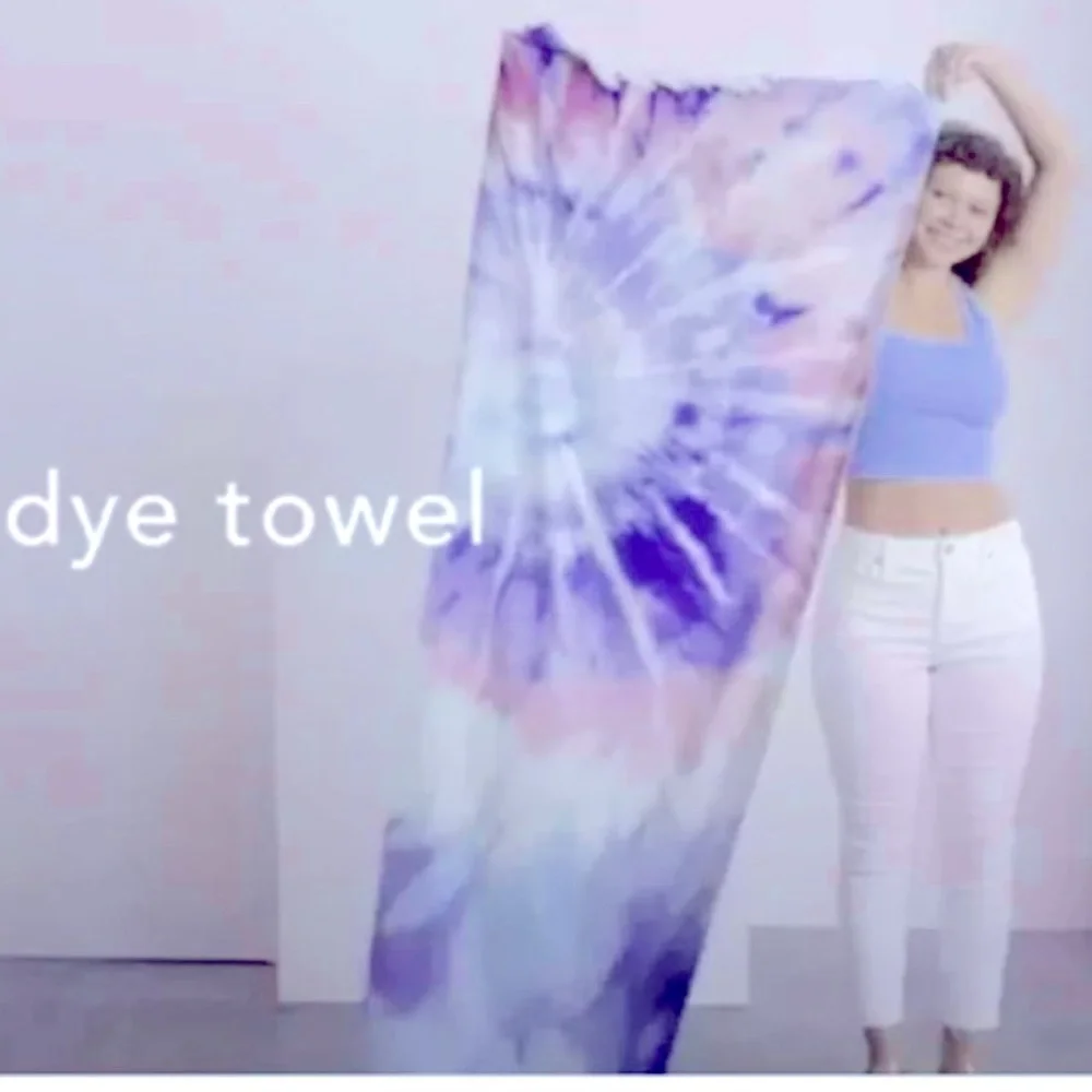 NEW L’Space Luxe Oversized 68x30 Pastel Tie-dye Beach Towel